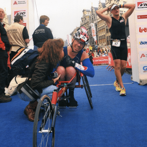 Spreker Maurice Wiegman Finish Ironman Challenge